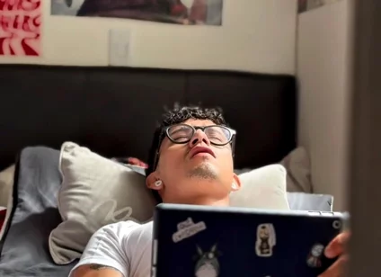 Colombian Masturbating! While Watching Porn on His Tablet