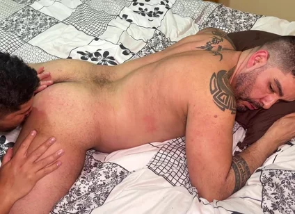 Receiving Cum From My Latino Friend's Cock