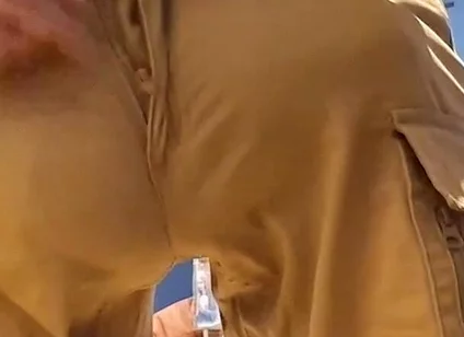 Amazing Bulge in Kaki Shorts