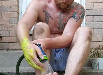 I Needed to Wash My Hands and Feet I After Got a Little Carried Away with a Painting I Was Working on