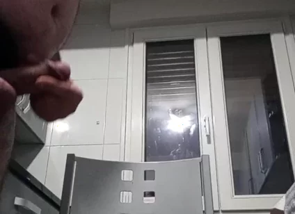 Handsome Chubby with Hard and Fat Masturbating