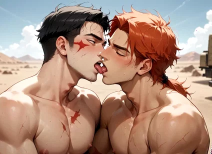 Unleash the Gay Muscle Cumshot Storm in the Desert - the Greatest and Hottest XXX!