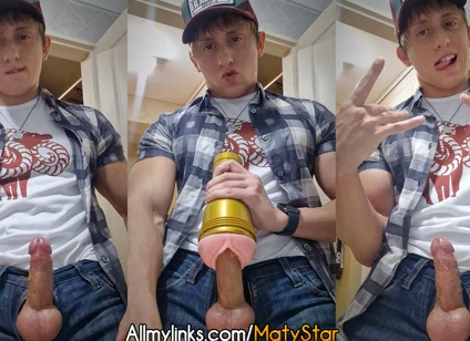 Fucking Fleshlight Clothed!