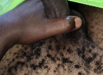 Solo Male Jerks His Black Dick and Cums