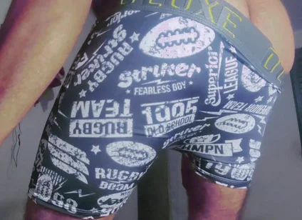 Gray Boxer and White Socks (video 1)