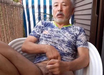 Masturbating on the Balcony