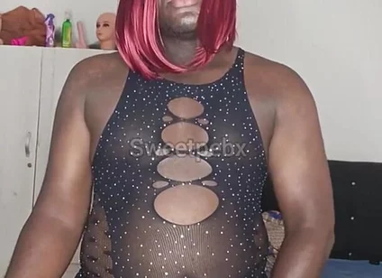 Jerking off My Dick with My Lingerie