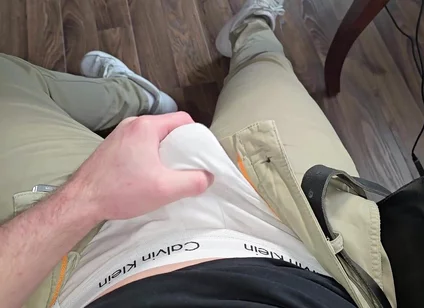 POV College Pump! Muscular Stepdaddy Hardens Thick Cock & Jerks - Follow on X Phantomgentx