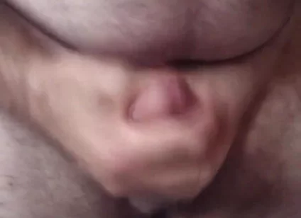 Handsome Mature Chubby with Big Fat Cock Masturbating with His Very Hard Cock Until He Cums a Lot