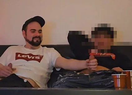 Straight Turkish Buddy First Time Seduced to a Mutual Jerkoff and Blowjob by a Guy