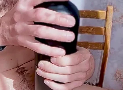 The Guy Fucks All His Toys and Cums Inside, a Lot of Pleasure and Sperm with Moans