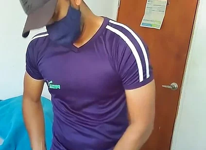 Indian Black Cock Gets Masturbated