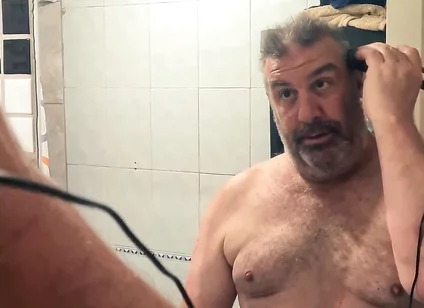 Before the Fight - Silver Daddy Boxer POV