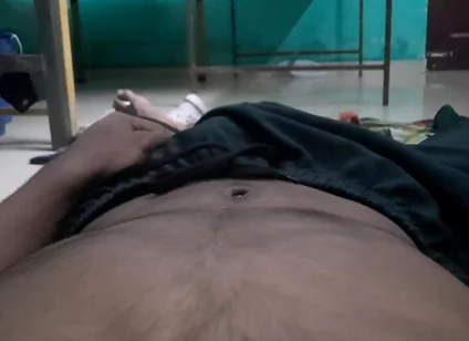 Horny Boy Laying on the Bed, Touching Himself