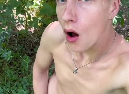 Young Bro Axton Drake Gets Naked in the Park