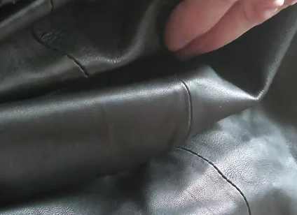 Edging in a Leather Skirt