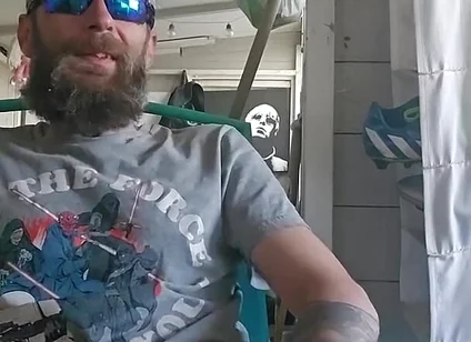 Smoking Fetish Masturbation at the Allotment