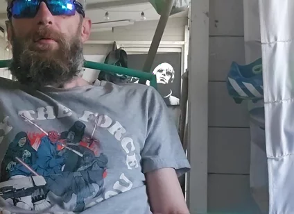 Smoking Fetish Masturbation at the Allotment