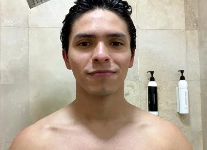 Flexing My Muscles in the Showers