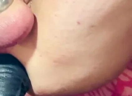 Pinky Stockings Dildo Ride
