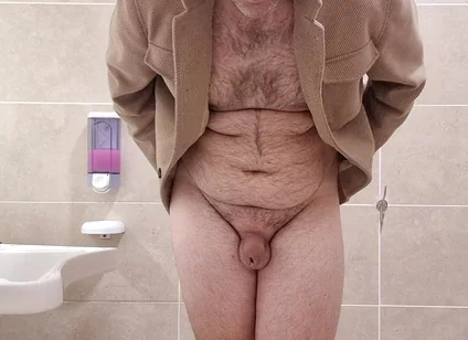 All Naked in Pubblic Bathroom