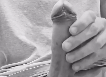 Young Student Touches His Huge Cock in the College Bathroom