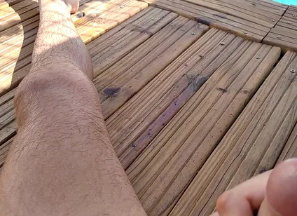 Delicious Cum From Big Cock in the Chill Out Pool