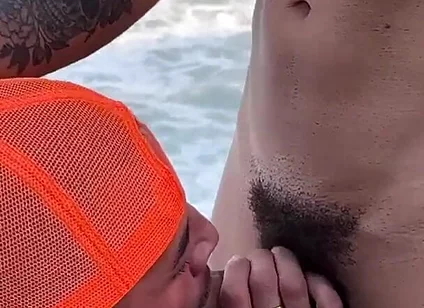Public Gay Group Bareback Sex Beach Bangout!