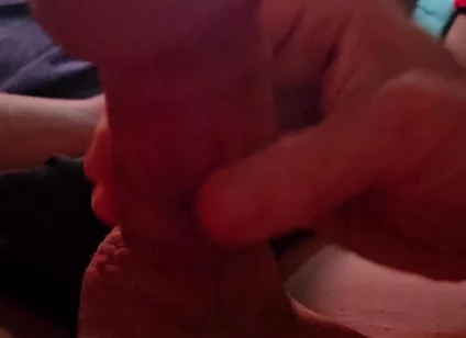 Thick Dripping Climax All Over My Mushroom Headed Shaft Natural Style