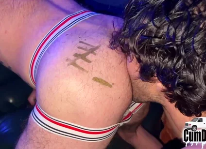 Cum Dump Van Gang Bang Tatted White American All Stud Group Raw Sex BBC