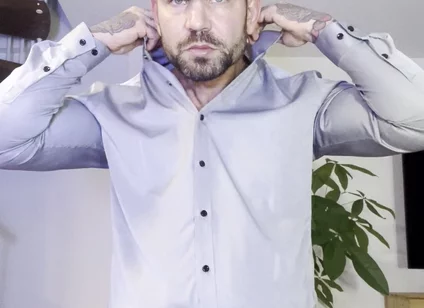 Young Man in a Shirt Jerks off