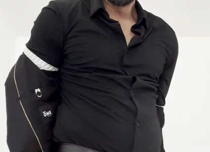Handsome Gets Tattooed in Suit