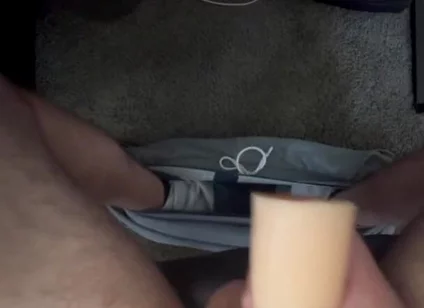 Playing with the Toy Under the Office Desk