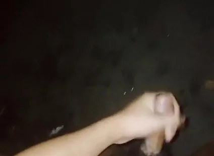 Waiting for Stepdad in the Dark. Cuming on the Street!