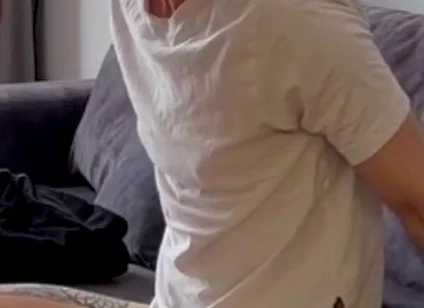 Straight Guy Gets Mone From a Stranger on the Street and Tries on Himself for the First Time First Part