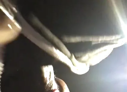 BBC Worship at Night: Risky Public Blowjob & Throat Fuck