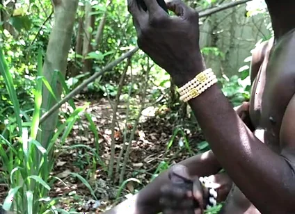 Outdoor Threessome Fuck Inside the Bush
