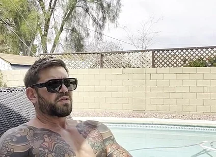 Straw in the Garden While Neighbor Spies