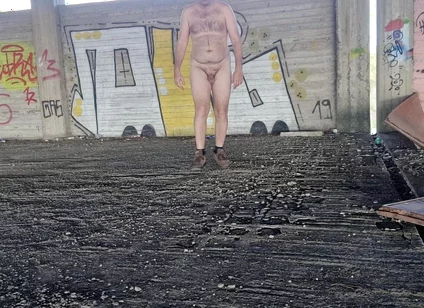 All Naked in Street