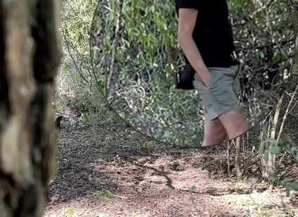 Amateur Boy Caught Jerking-off in the Woods