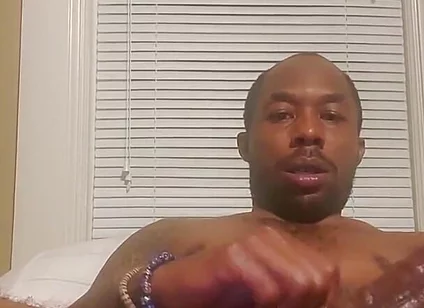 BBC stroking hard dick