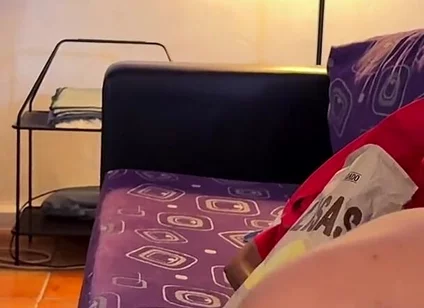 Secret Blowjob During Movie Night While Their Friends Are Right There