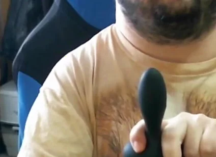 Disabled Person Trains His Mouth Before a Blowjob