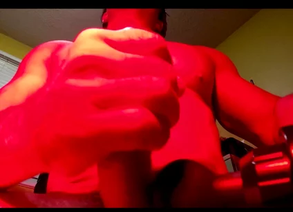 Massaging My Hard on