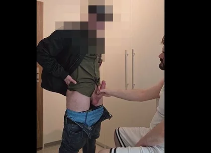 Straight Eastern European Guy with Big Dick Cums on Me After Mutual Blowjob