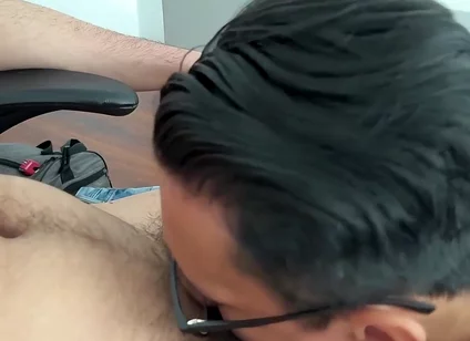 My Cock Disappears Down His Throat