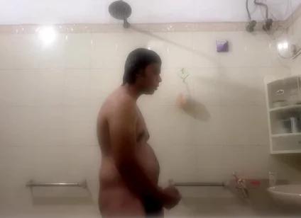 Young Desi Twink Gets Hard in the Shower