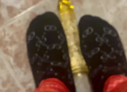Young Man in Leggings Masturbates
