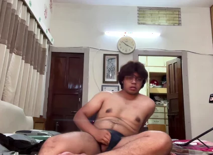 Horny Desi Twink Bitch Loses Control at Home