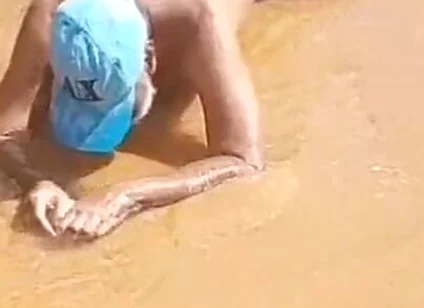 Ladysilva Naked on the Beach Very Hot